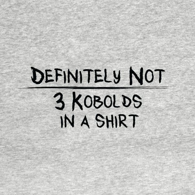 Three Kobolds in a Shirt by thaumaturgearts